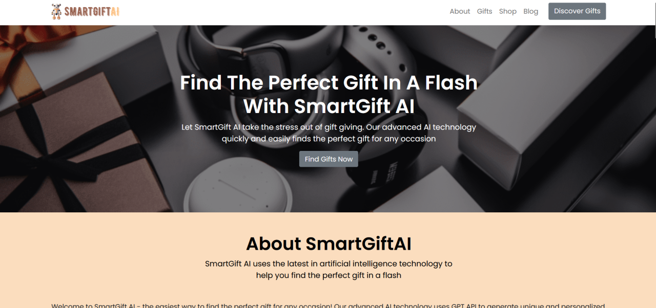 Herramienta IA Smart Gift AI