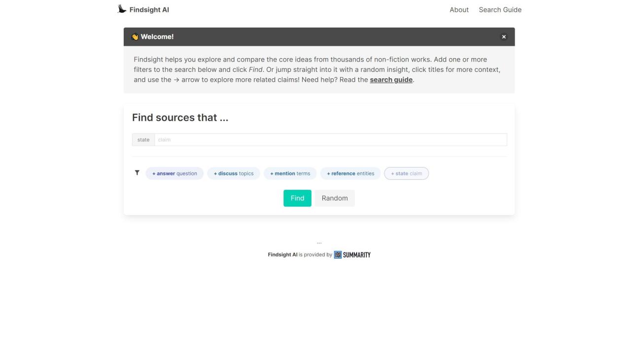 Herramienta IA Findsight AI