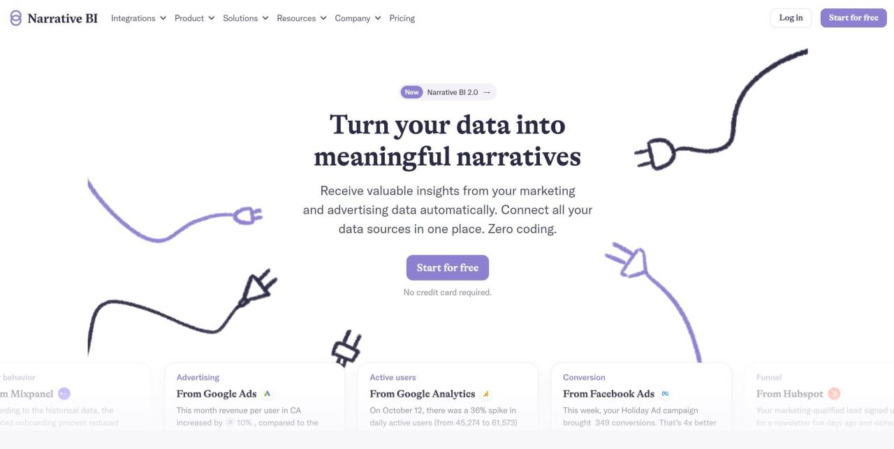 Herramienta IA Narrative Bi