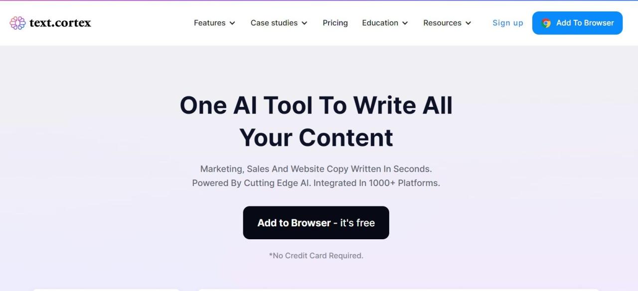 Herramienta IA Textcortex AI