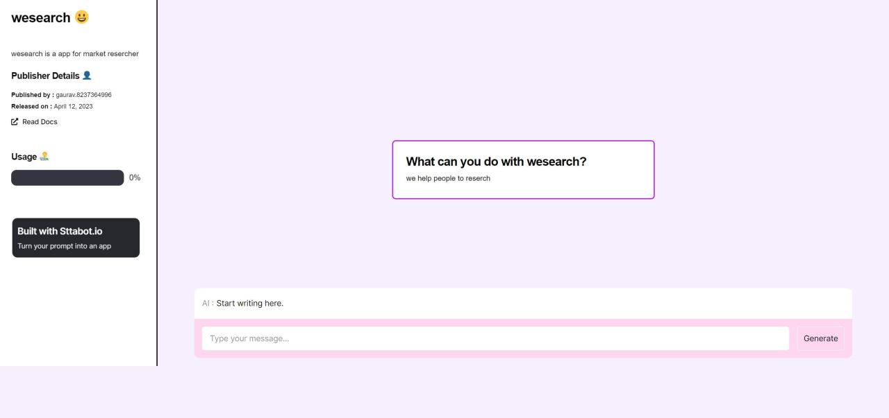 Herramienta IA Weserch