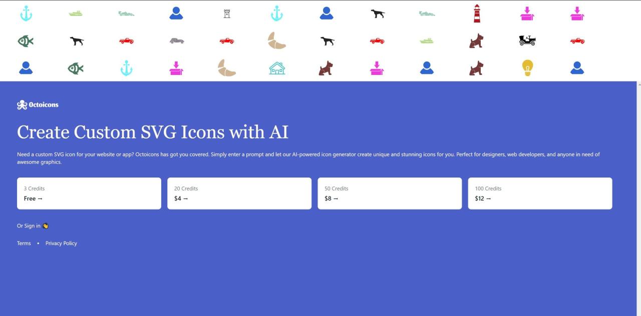 Herramienta IA Octoicons
