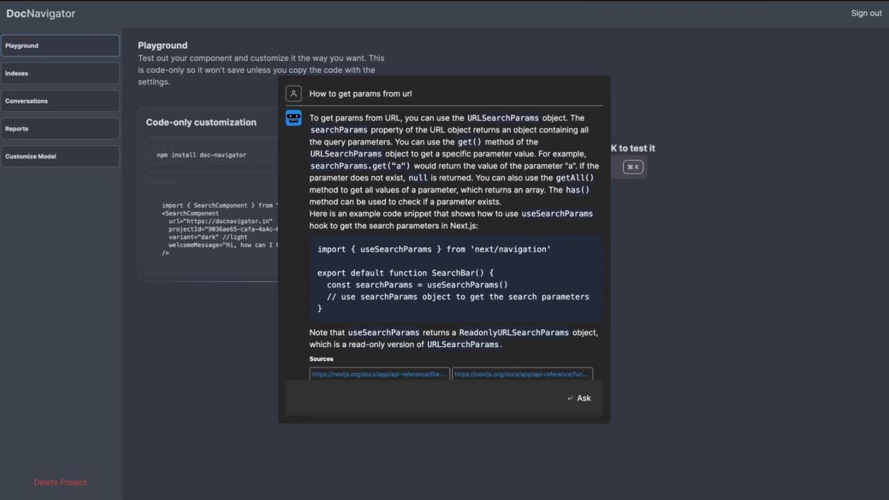Herramienta IA Docnavigator