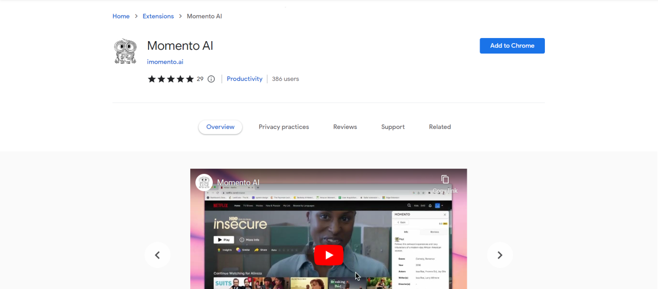 Herramienta IA Momento AI