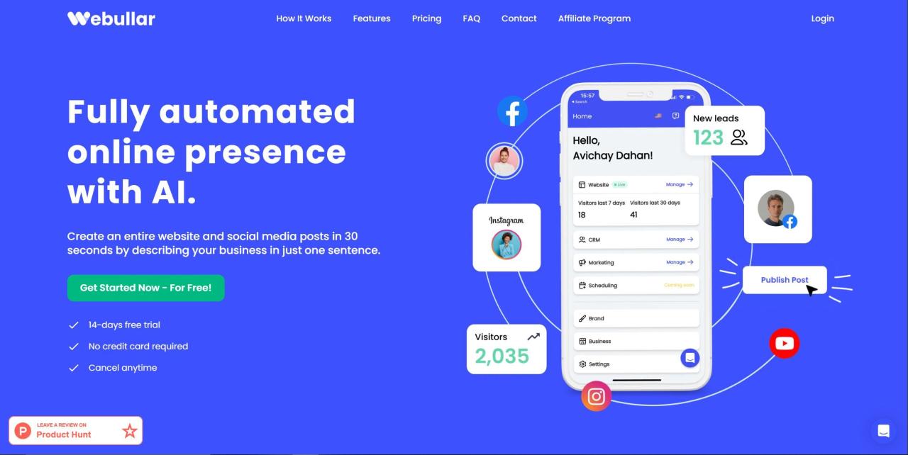 Herramienta IA Webullar