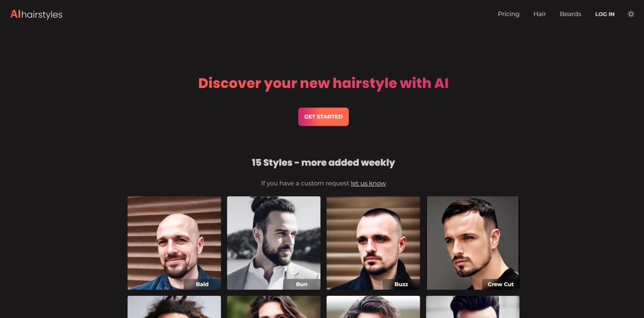 Herramienta IA AIhAIrstyles.Com