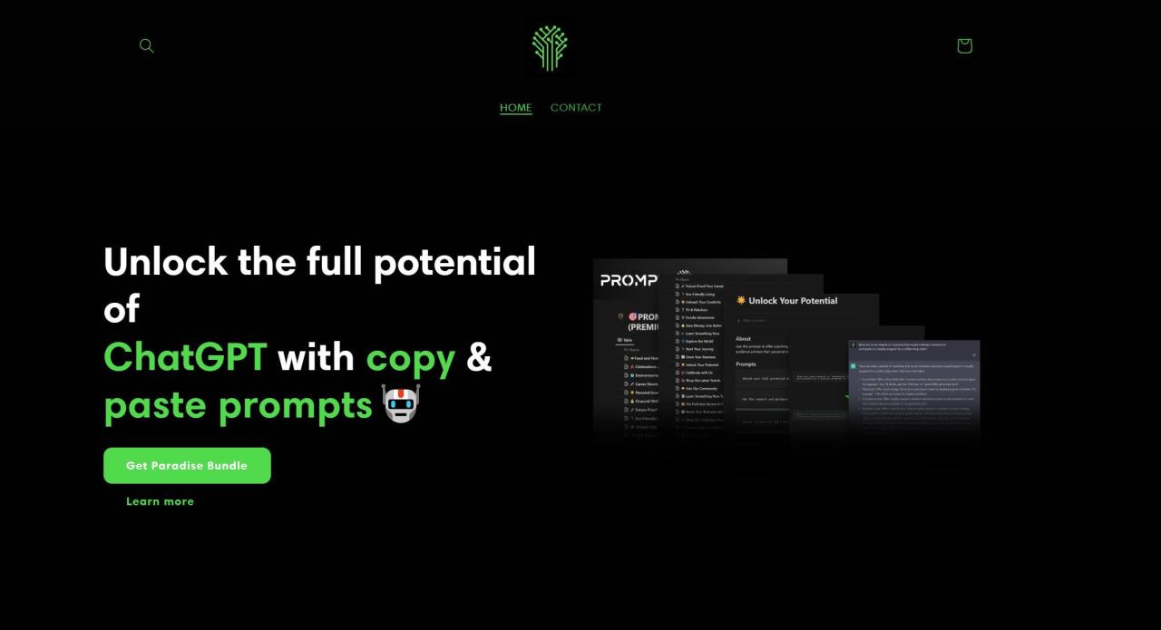 Herramienta IA Prompt Paradise