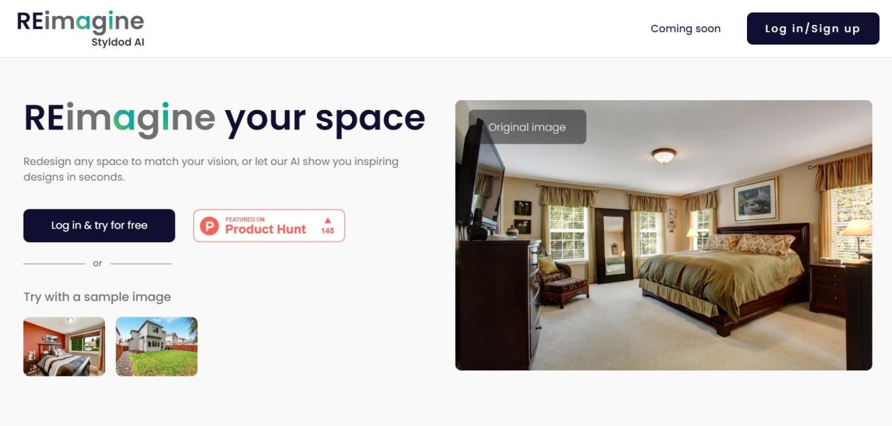 Herramienta IA Reimagine Home