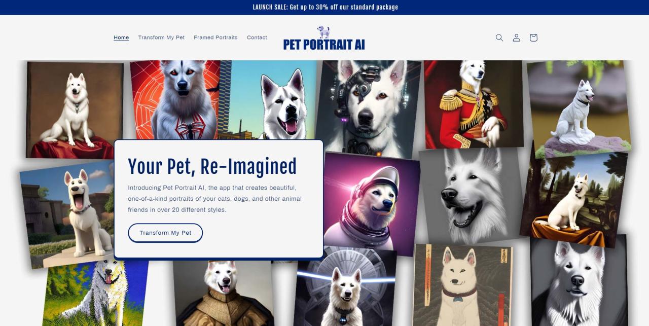 Herramienta IA Pet PortrAIt AI
