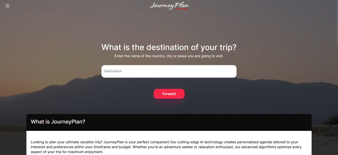 Herramienta IA Journeyplan
