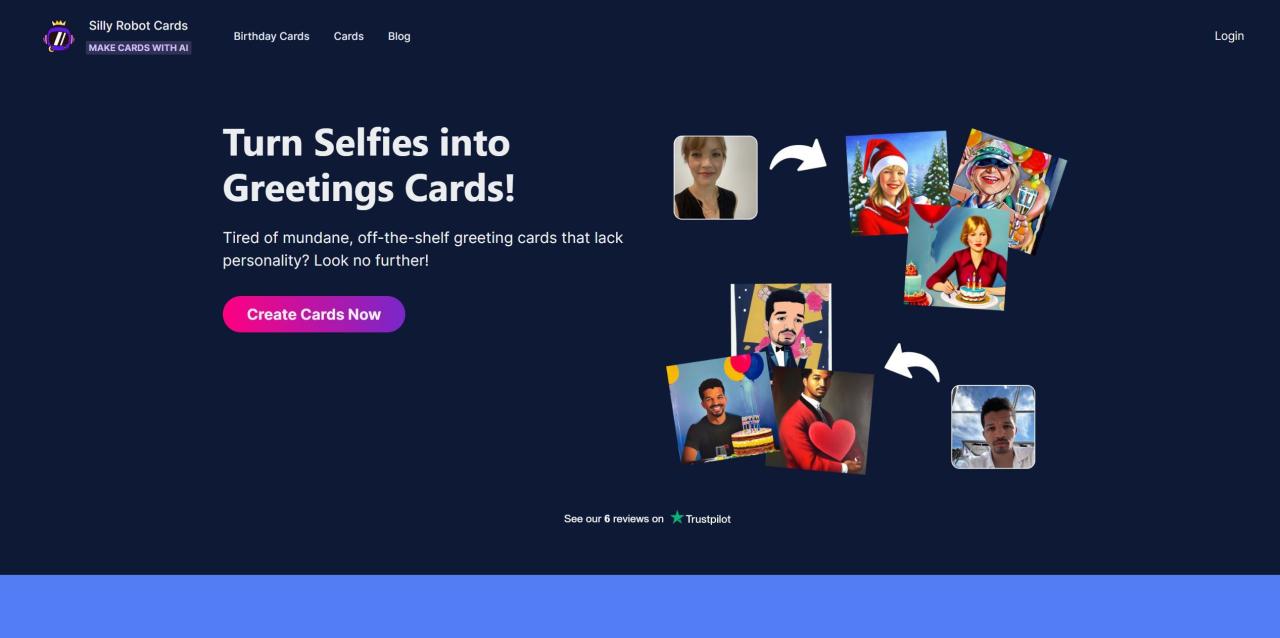 Herramienta IA Silly Robot Cards