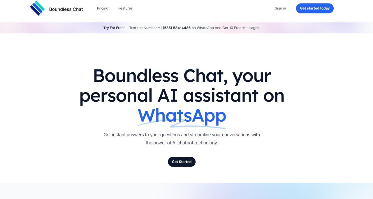 Herramienta IA Boundless Chat