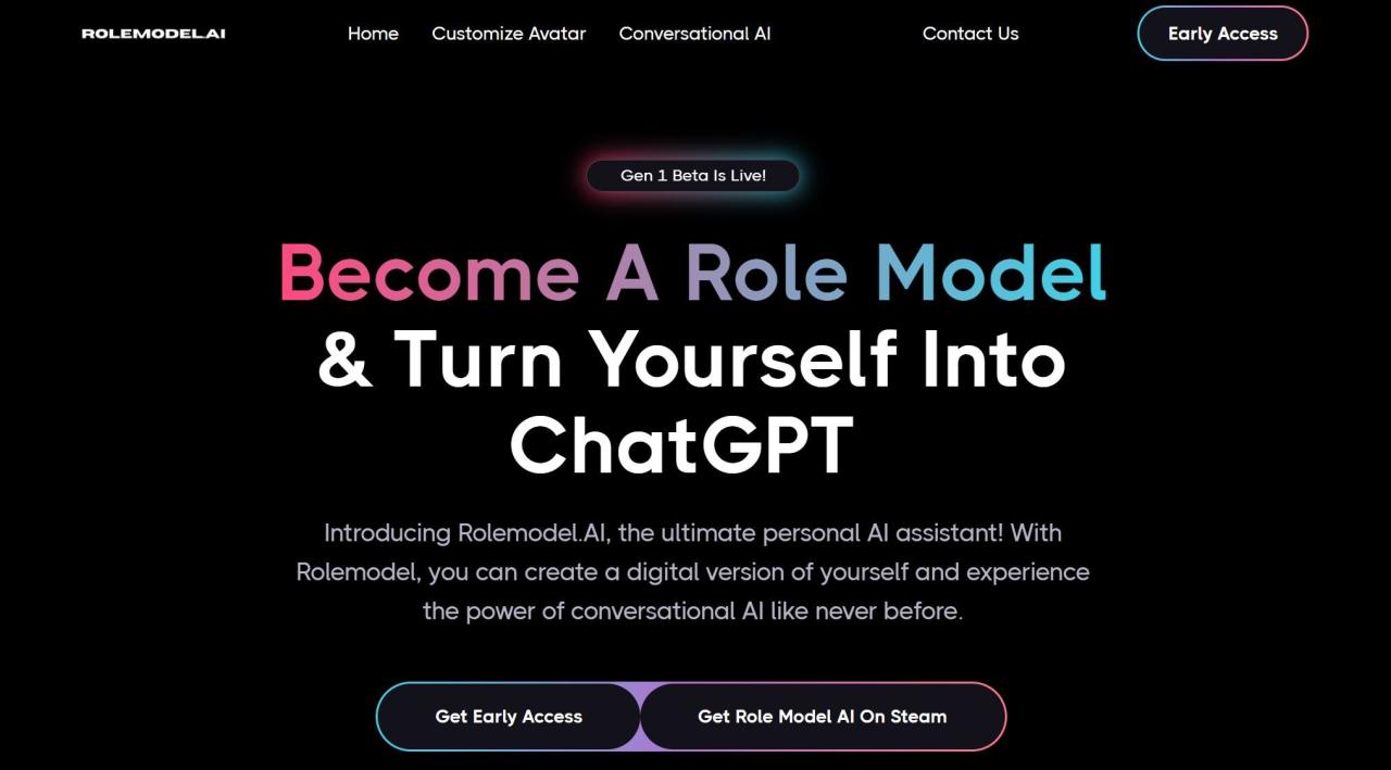Herramienta IA Rolemodel AI