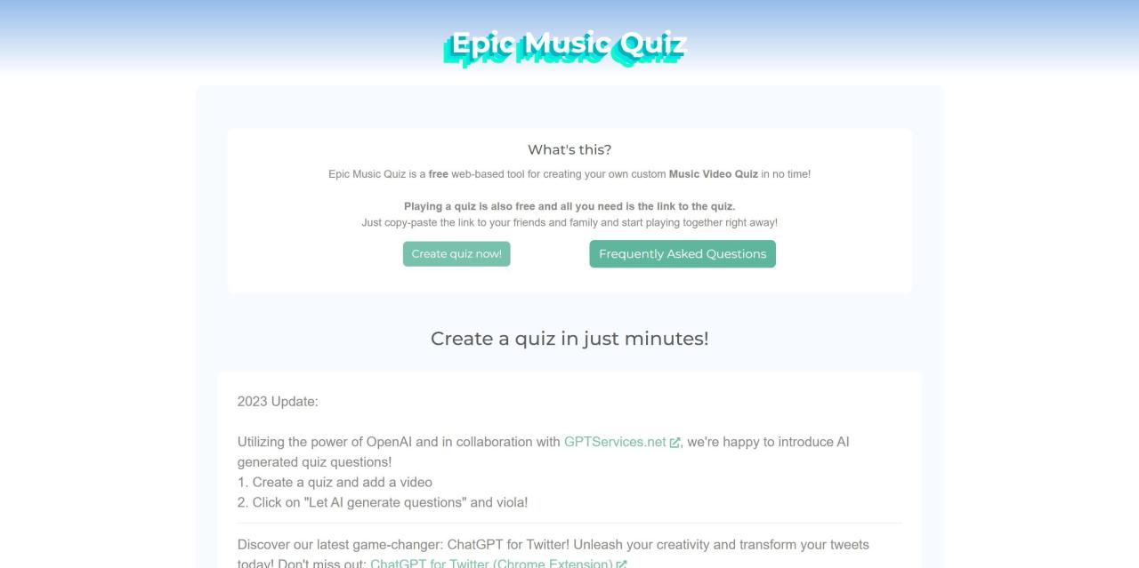 Herramienta IA Epicmusicquiz