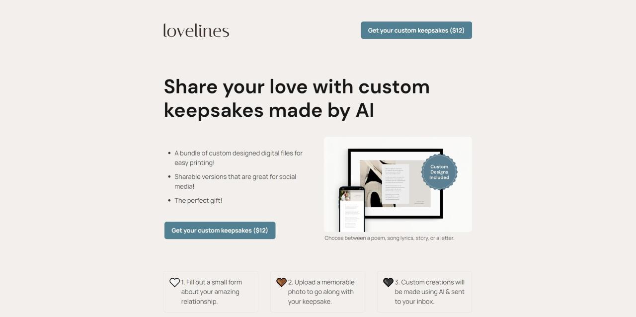 Herramienta IA Lovelines