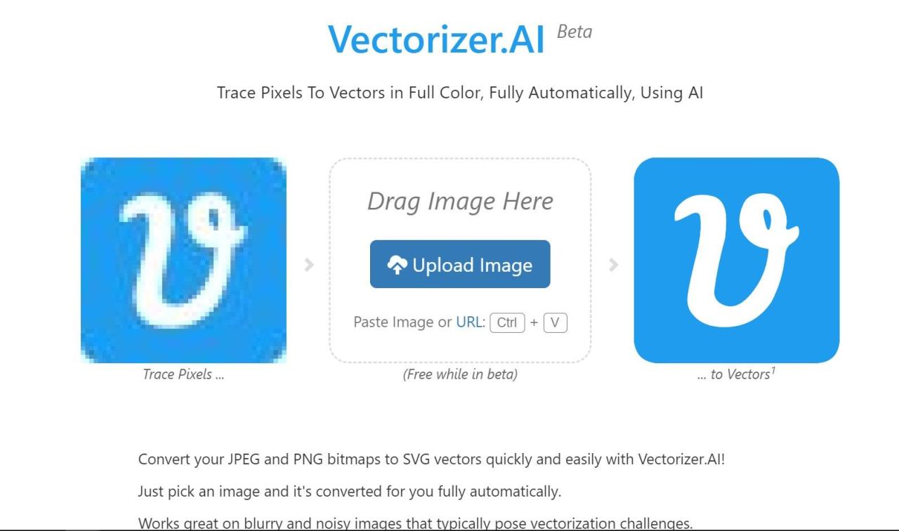 Herramienta IA Vectorizer AI