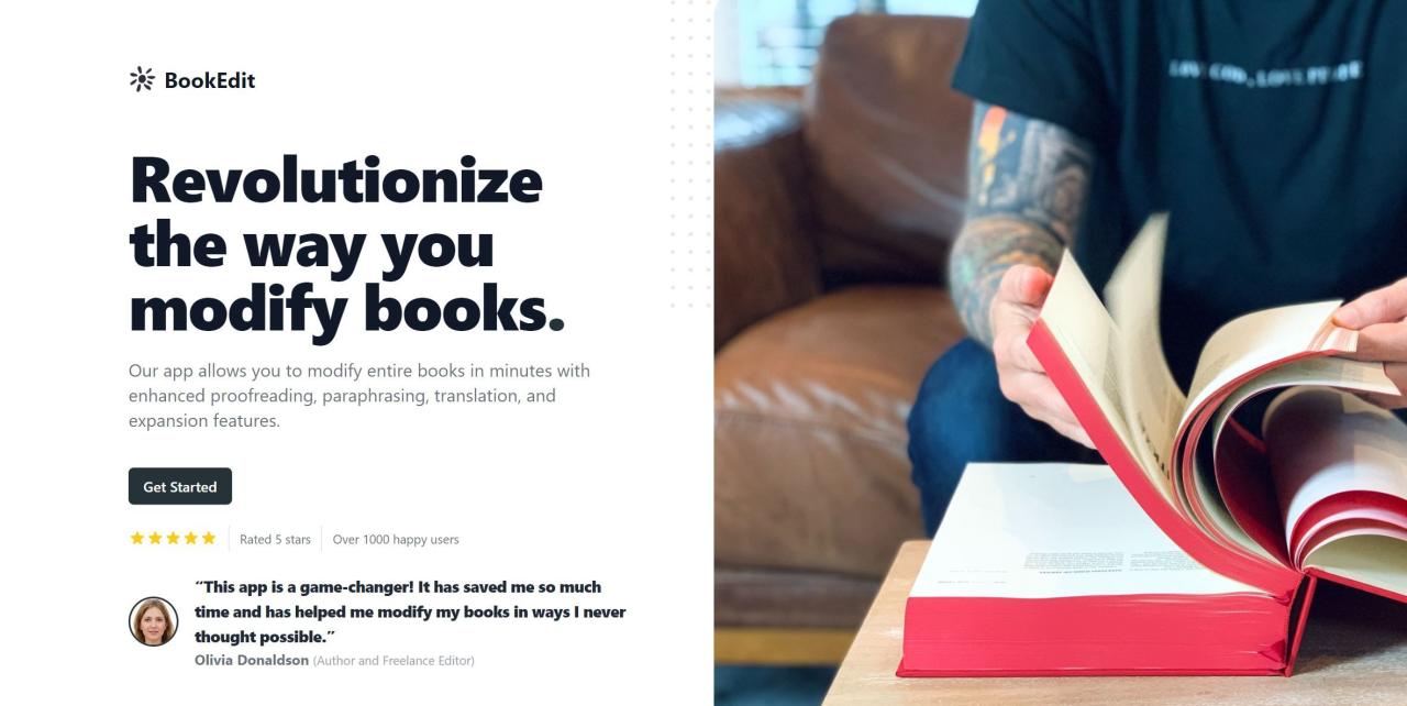 Herramienta IA Bookedit