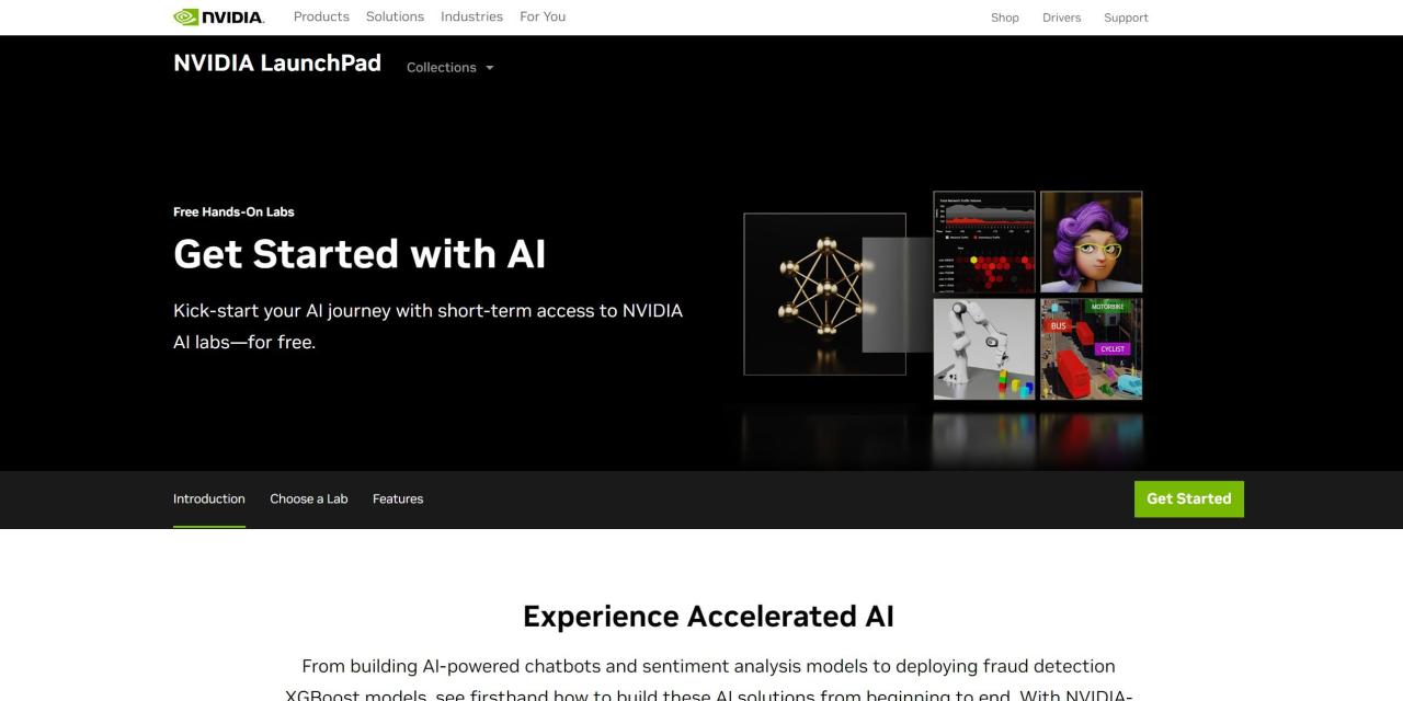 Herramienta IA Nvidia Launchpad AI