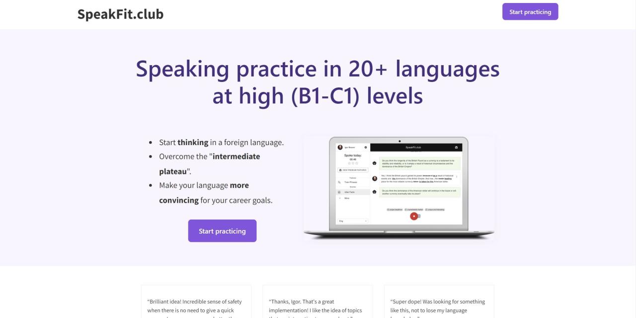 Herramienta IA Speakfit Club