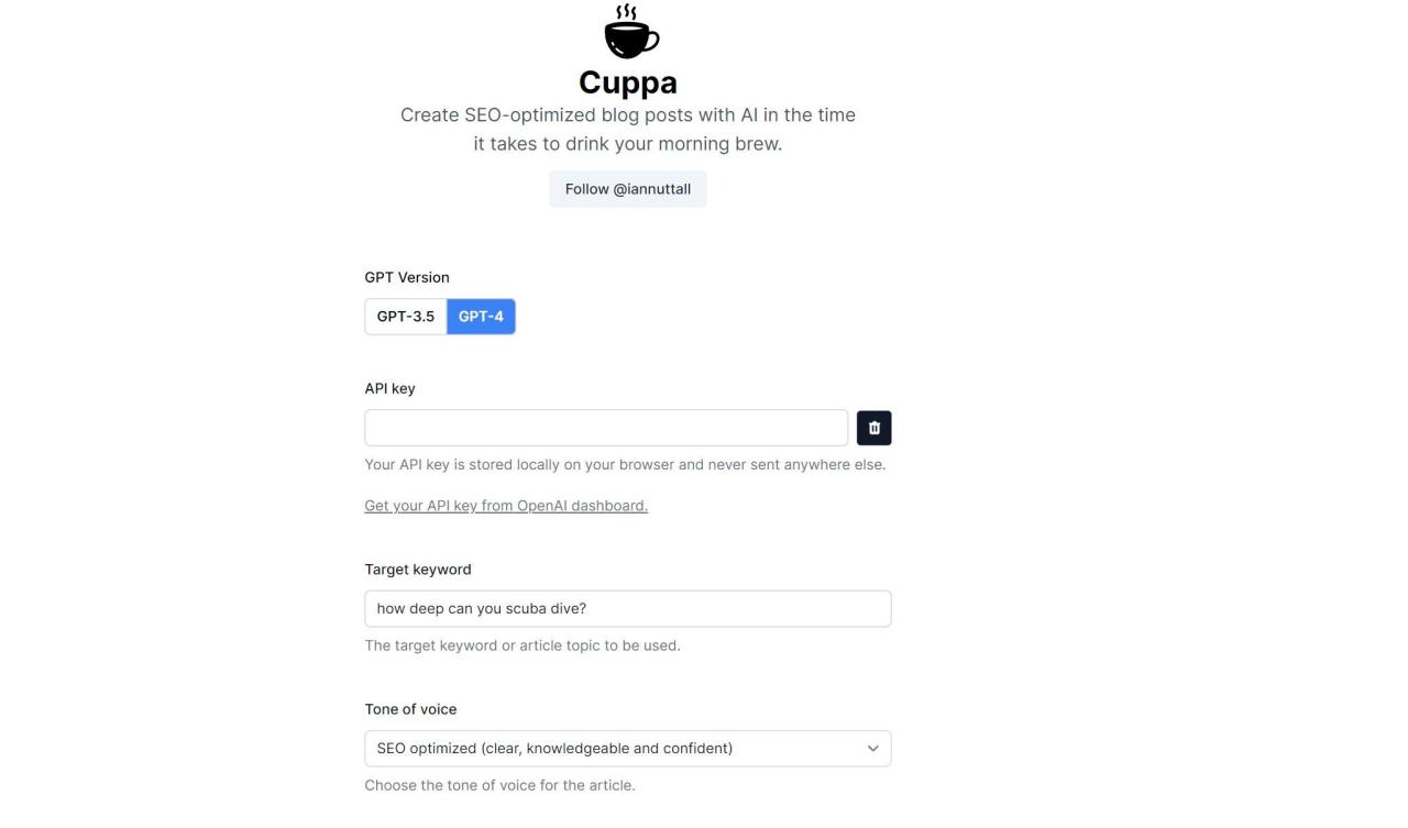 Herramienta IA Cuppa