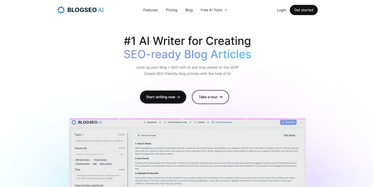 Herramienta IA Blogseo