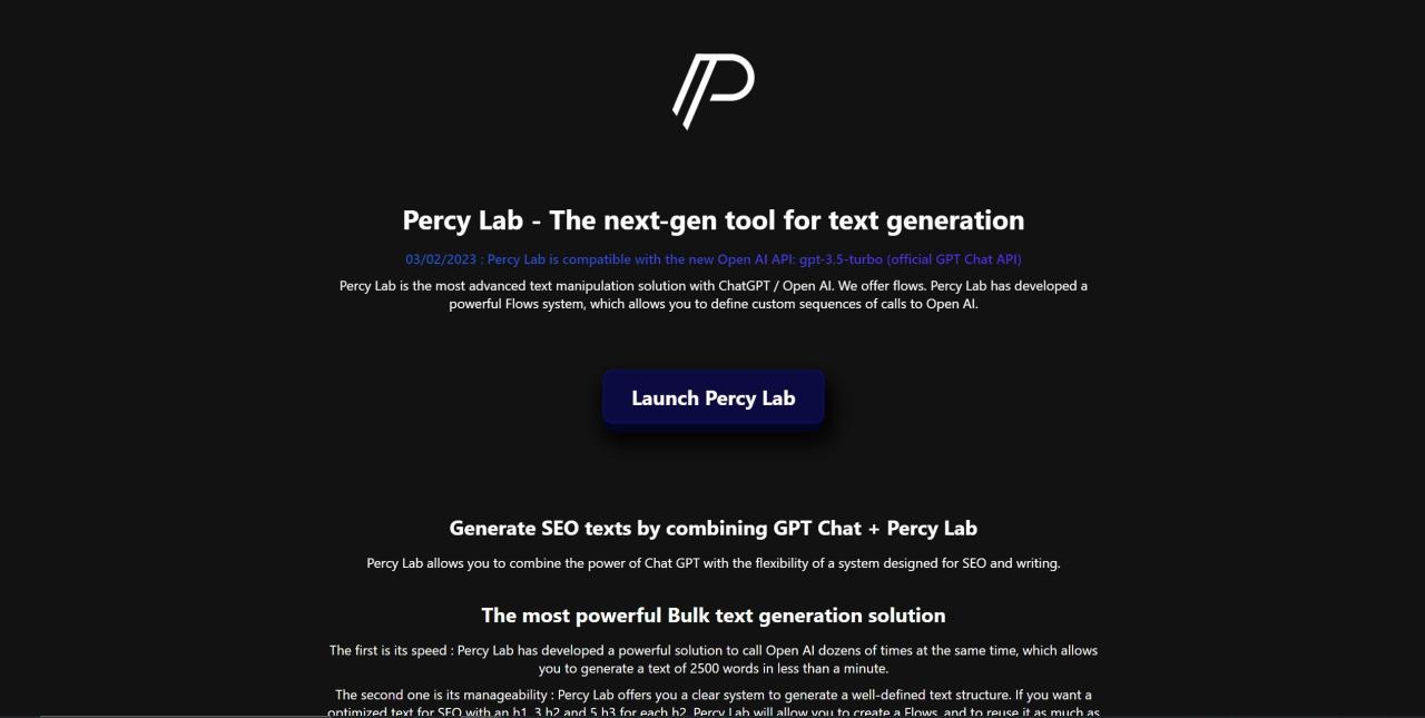 Herramienta IA Percy Lab