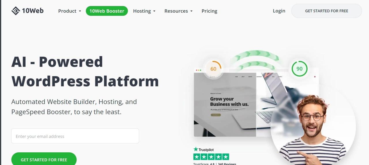 Herramienta IA 10Web