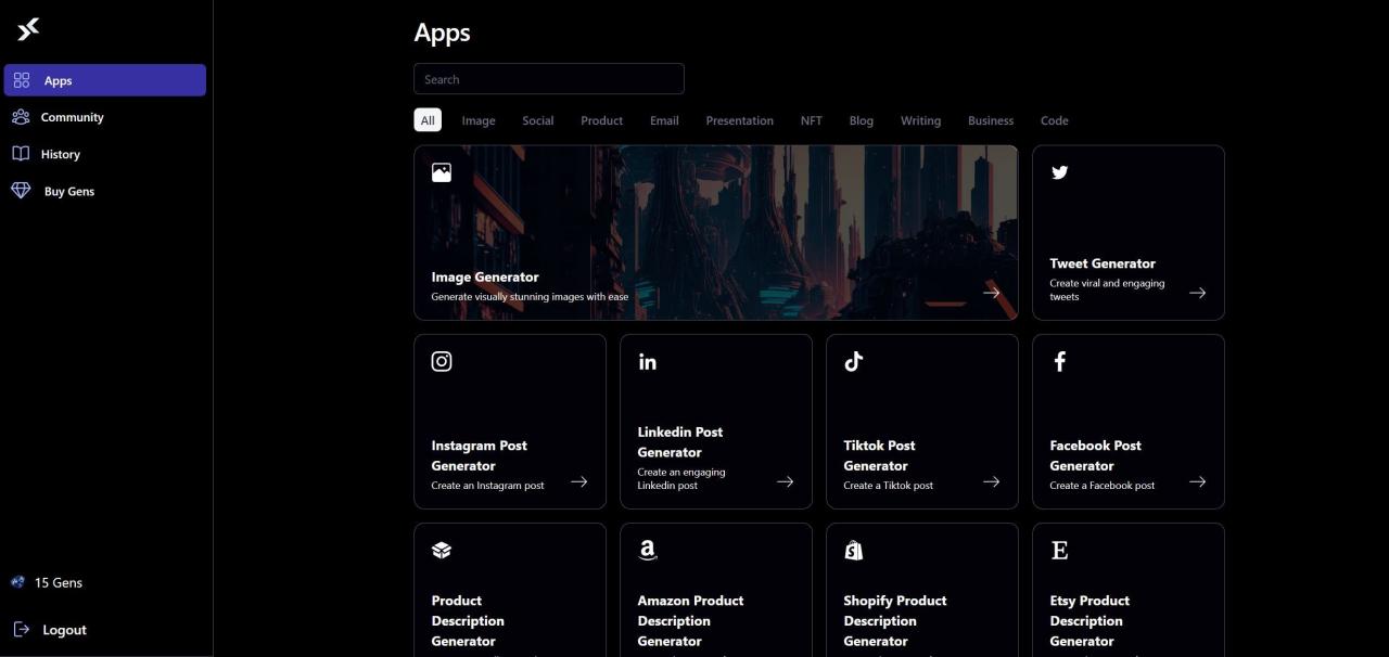 Herramienta IA Instantgen AI