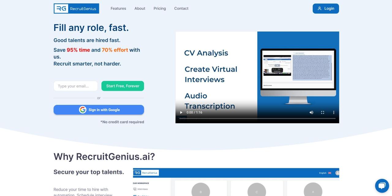 Herramienta IA Recruitgenius