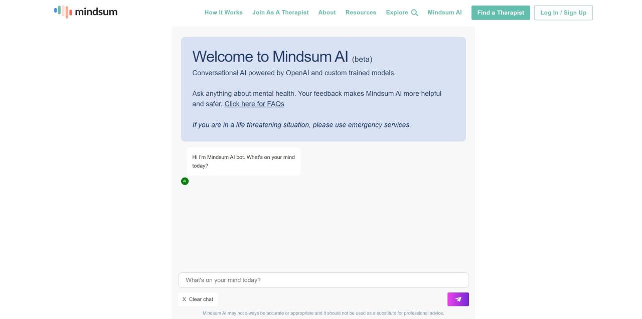 Herramienta IA Mindsum AI