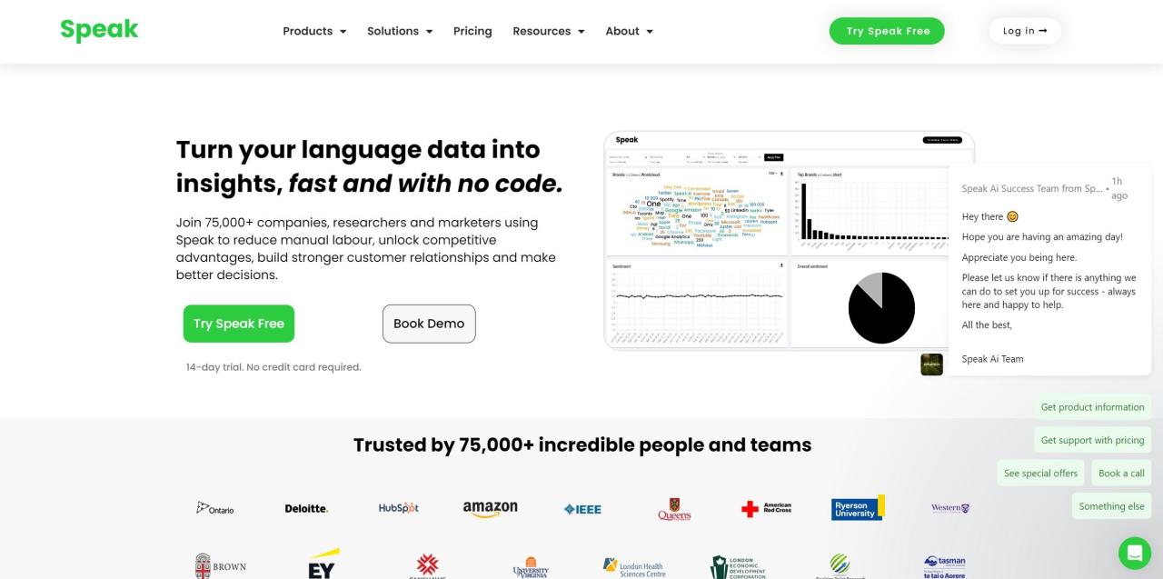 Herramienta IA Speak AI