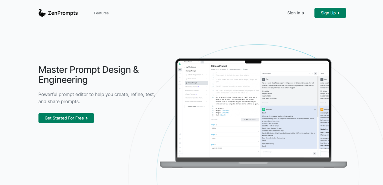 Herramienta IA Zenprompts