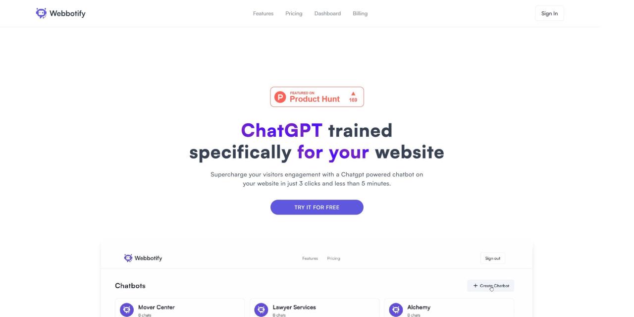 Herramienta IA Webbotify