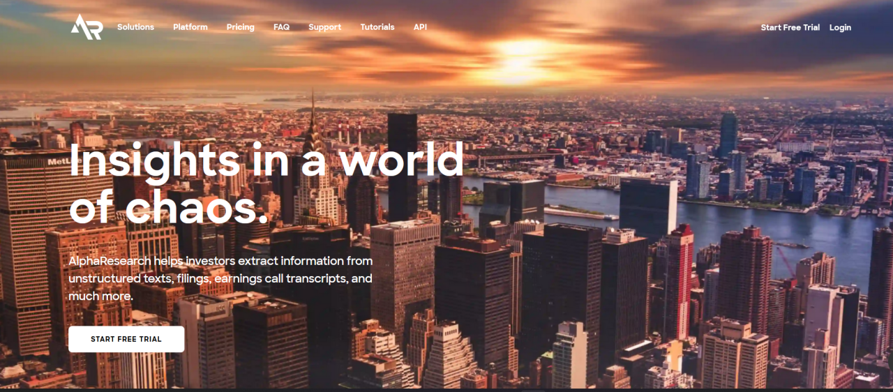 Herramienta IA Alpharesearch