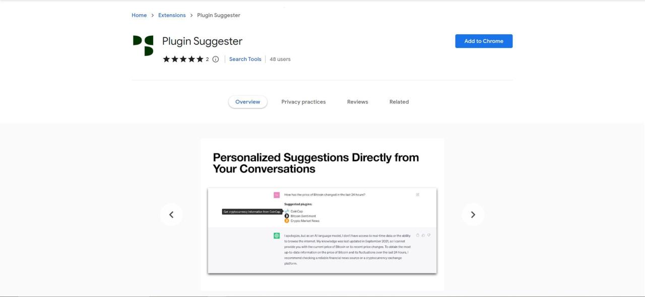Herramienta IA Plugin Suggester