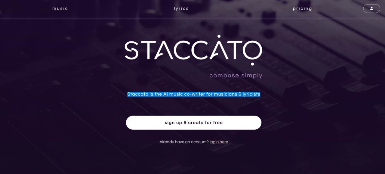 Herramienta IA Staccato