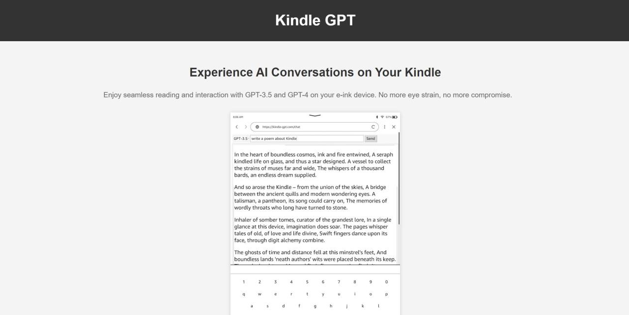 Herramienta IA Kindle GPT