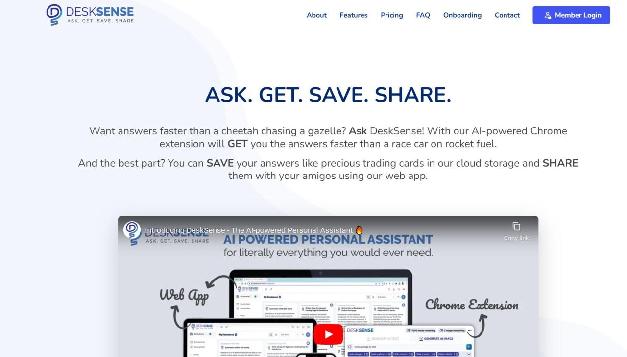 Herramienta IA Desksense