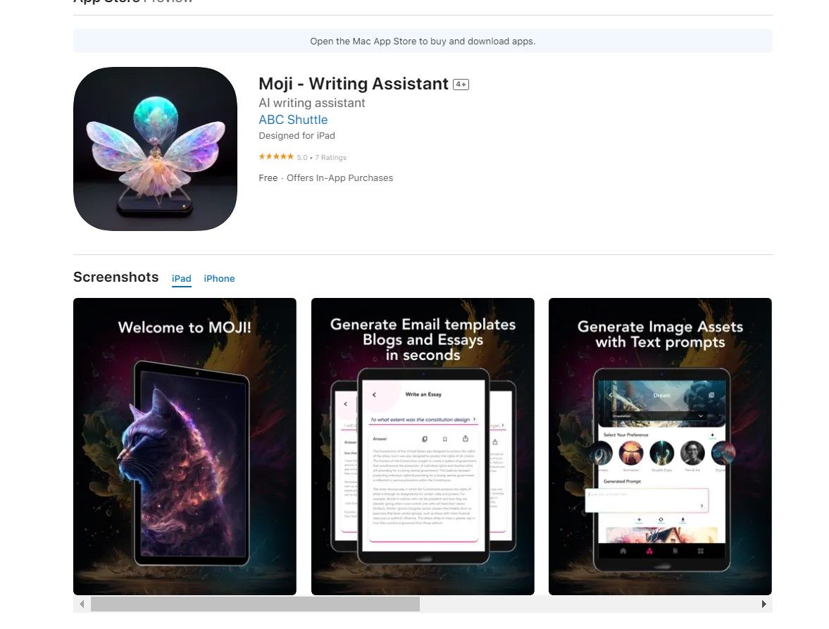 Herramienta IA Moji Writing Assistant