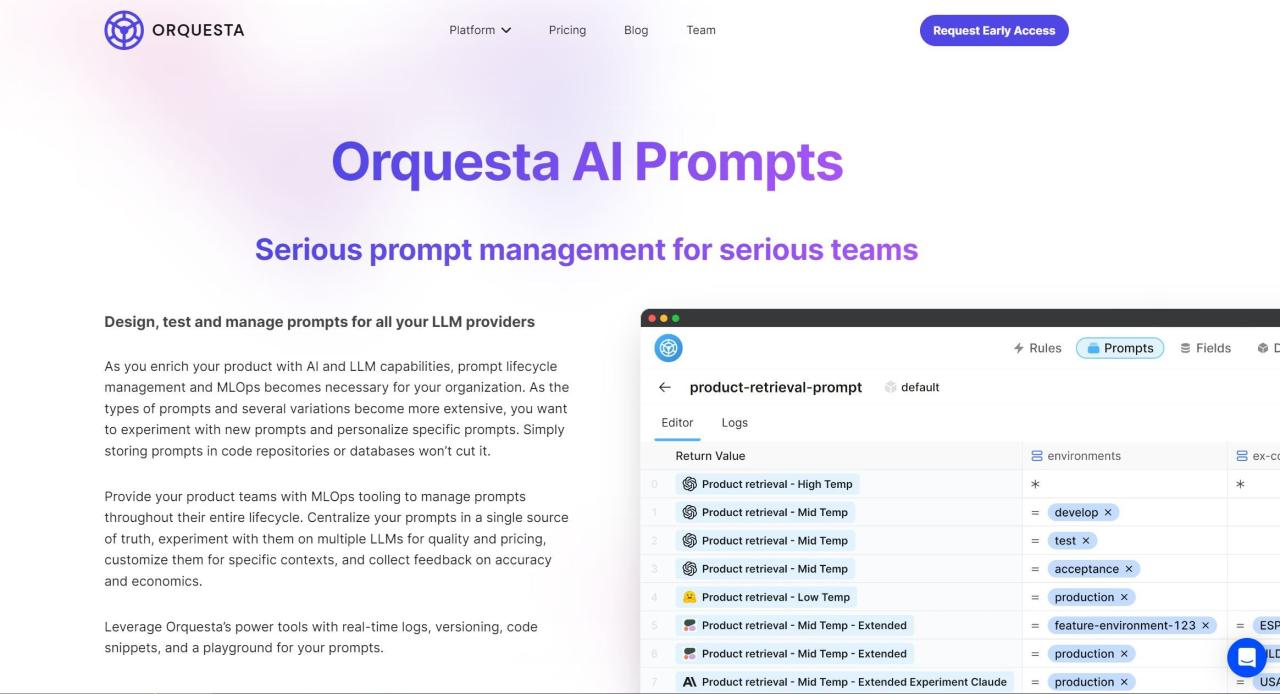 Herramienta IA Orquesta AI Prompts