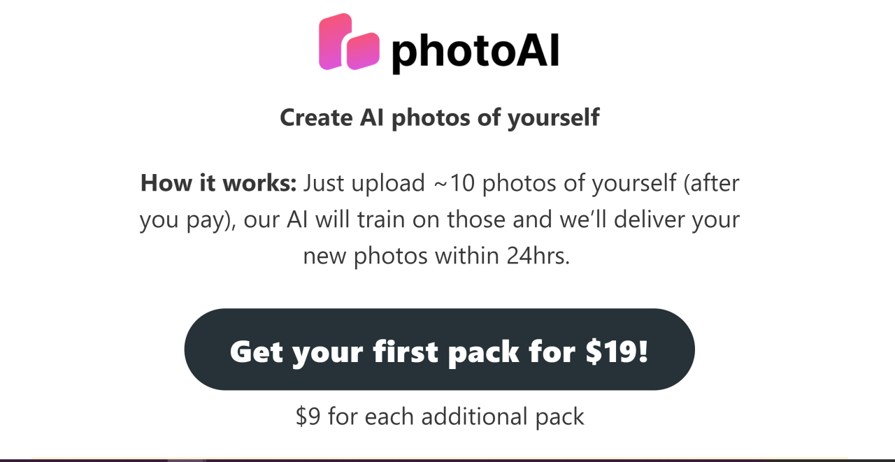 Herramienta IA PhotoAI