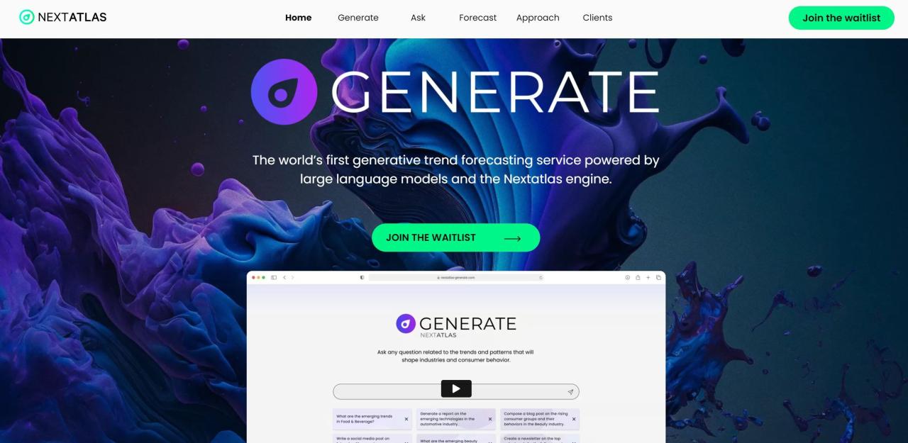 Herramienta IA Generate