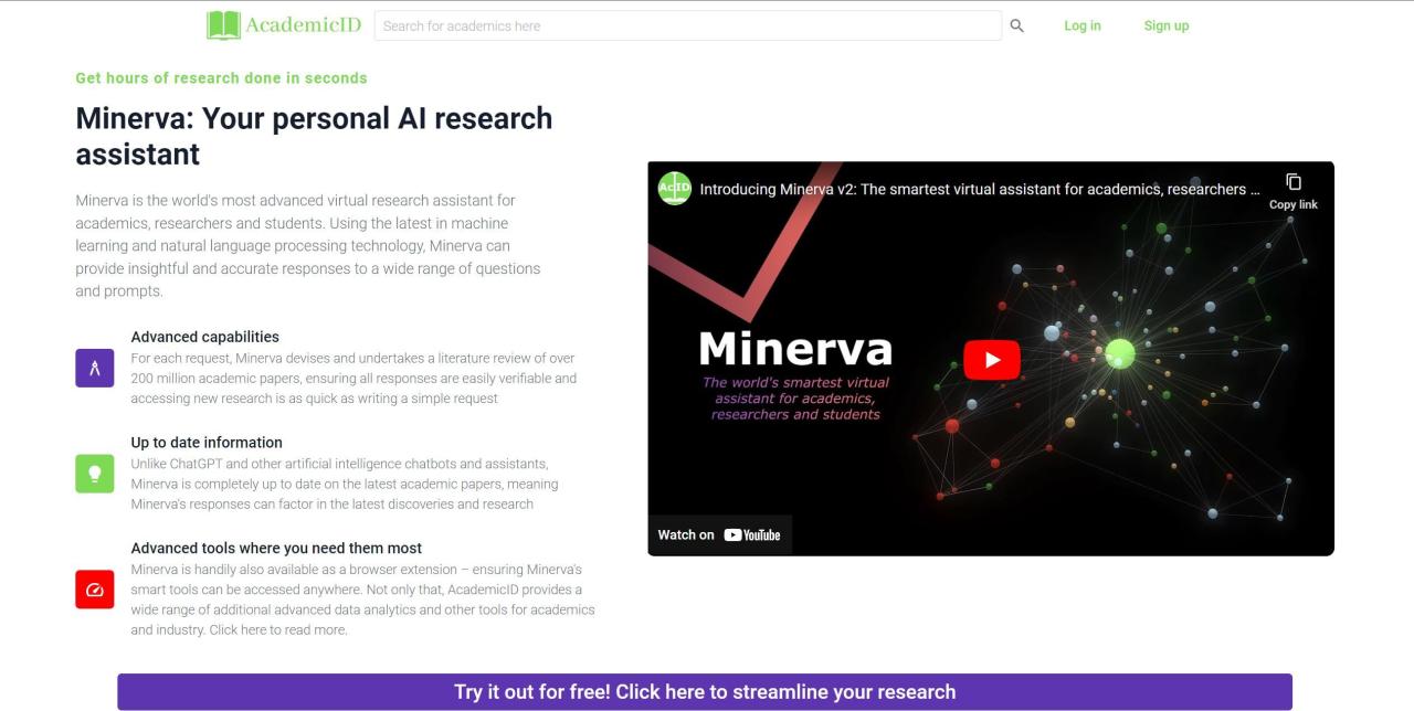Herramienta IA Minerva