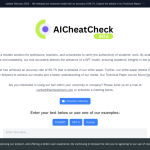 Herramienta IA AIcheatcheck