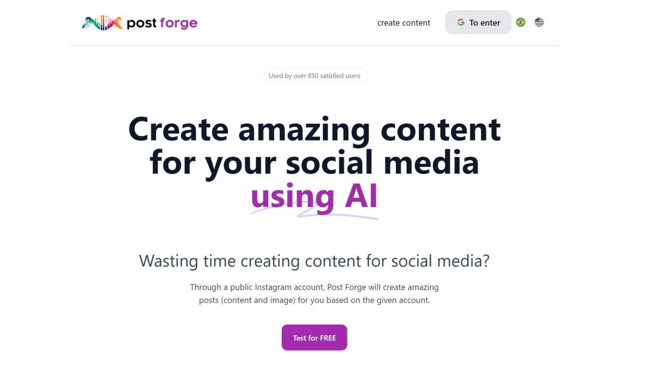 Herramienta IA Post Forge