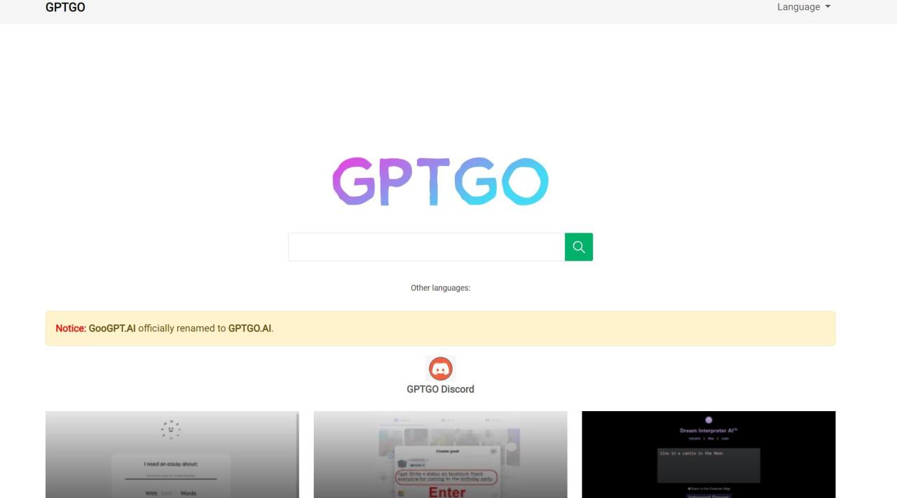 Herramienta IA GooGPT