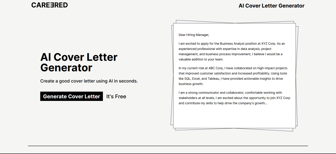 Herramienta IA Careered AI