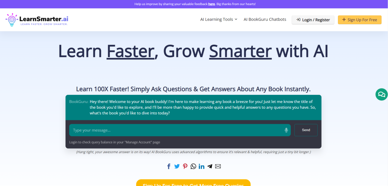 Herramienta IA Learnsmarter AI